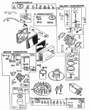 CarburetorsAir CleanerKits Diagram and Parts List for 095722-0202-99  Briggs and Stratton Engine